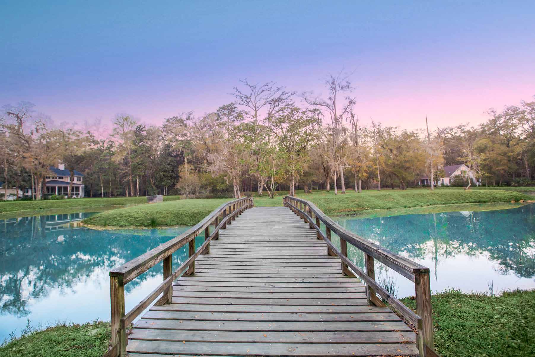 Footbridge and waterside landscape — from the community book