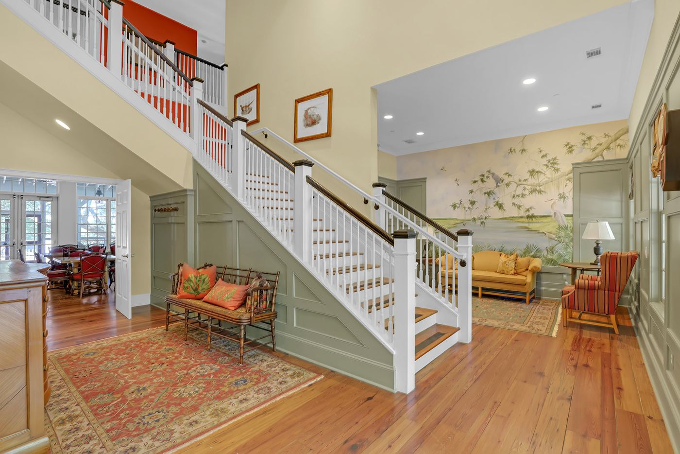 Inside the Bull Point clubhouse